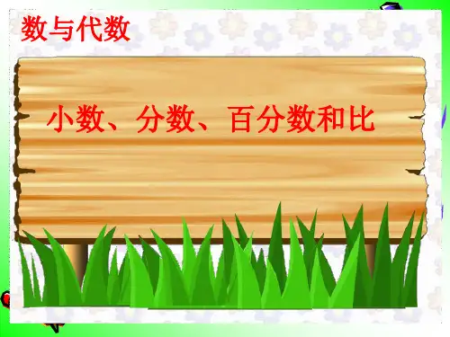 六年级数学下册总复习：小数、分数、百分数和比.