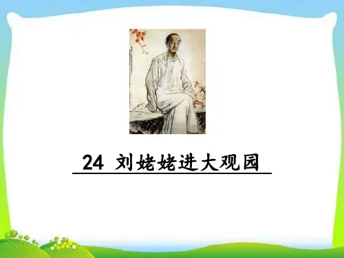 部编版九年级上册语文《刘姥姥进大观园》PPT课件