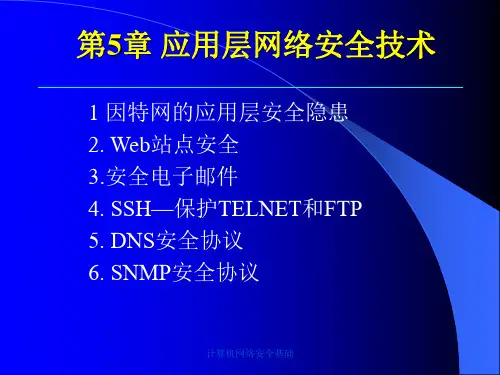 第五章 应用层安全技术