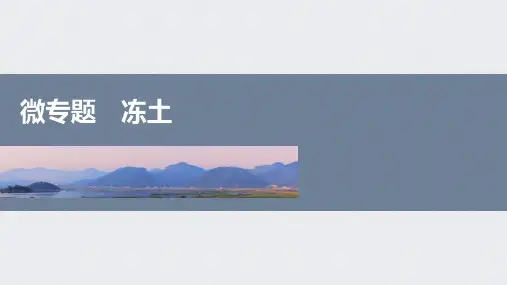 2025届高三地理微专题二轮复习课件：冻土