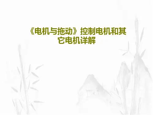 《电机与拖动》控制电机和其它电机详解PPT共70页