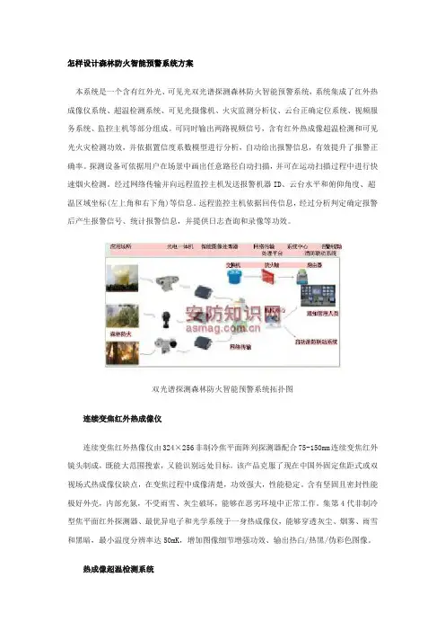 如何设计森林防火智能预警系统专项方案