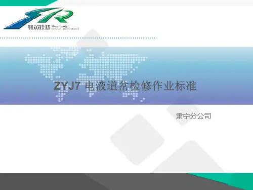 ZYJ7道岔检修作业标准参考文档