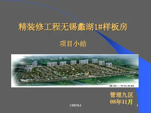 样板间精装修总结及流程PPT课件