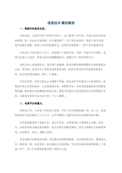 信息技术 概论案例