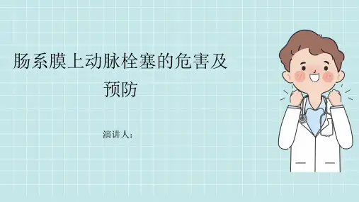 肠系膜上动脉栓塞危害及预防课件