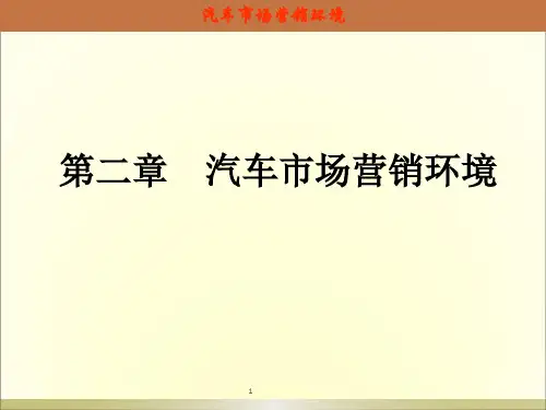 第二章汽车营销环境