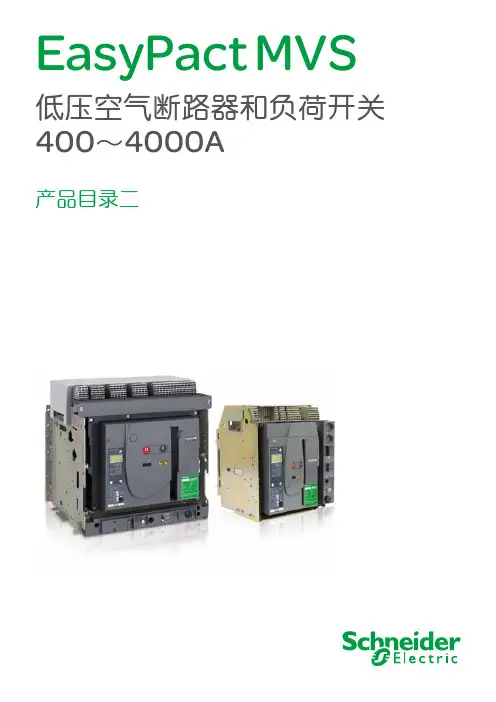 施耐德EasyPact MVS空气断路器产品目录(2)