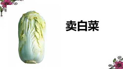 《卖白菜》PPT课件