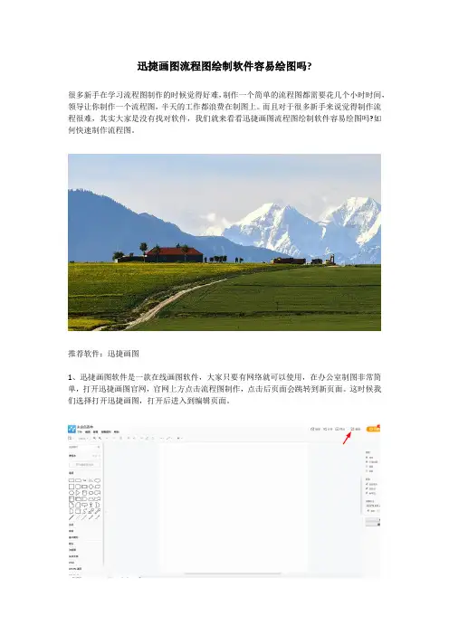 迅捷画图流程图绘制软件容易绘图吗？
