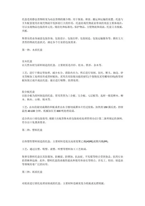 空运托盘种类