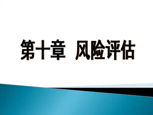 第十章 风险评估  《审计学：原理与案例》PPT课件