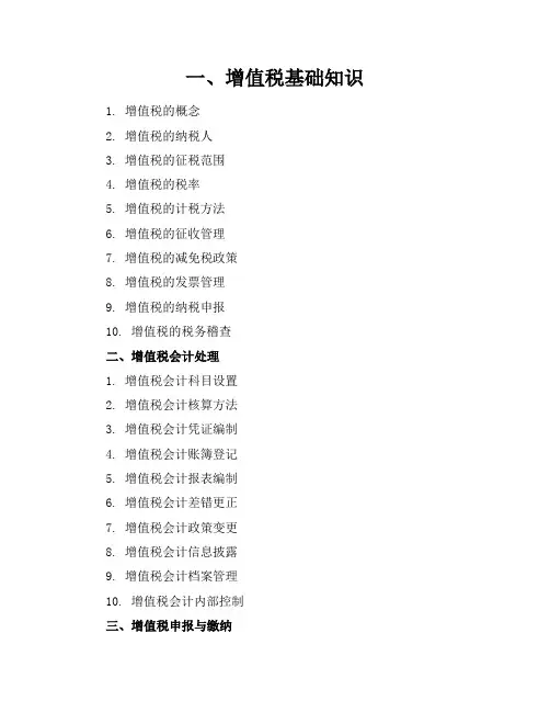 增值税实训业务练习题