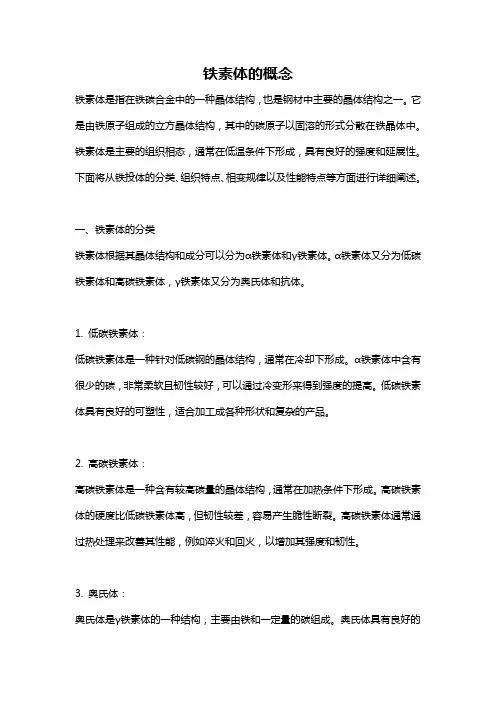 铁素体的概念