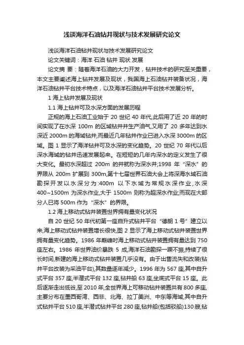 浅谈海洋石油钻井现状与技术发展研究论文