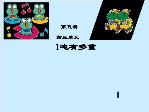 一吨有多重