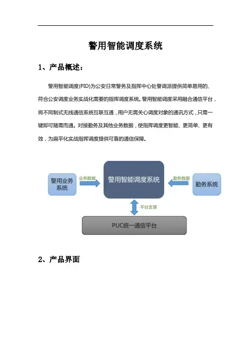 警用智能调度系统 