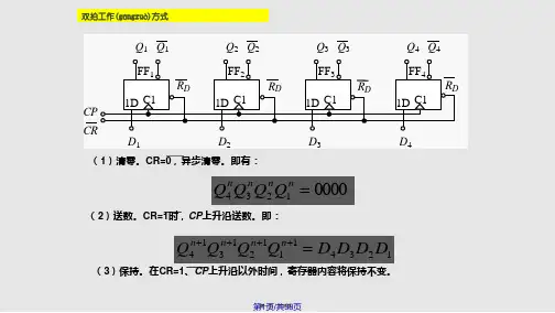 数字电路逻辑设计寄存器与移位寄存器实用教案