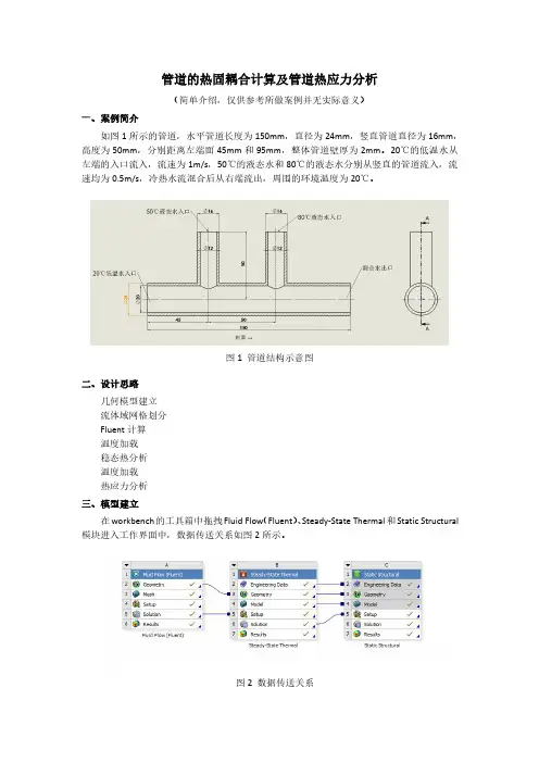 ansys workbench的管道热流固耦合案例