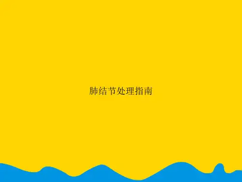 肺结节处理指南.精选PPT