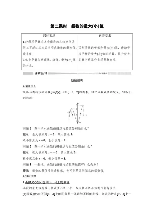 高中数学《函数的最大(小)值第二课时》专题突破含解析