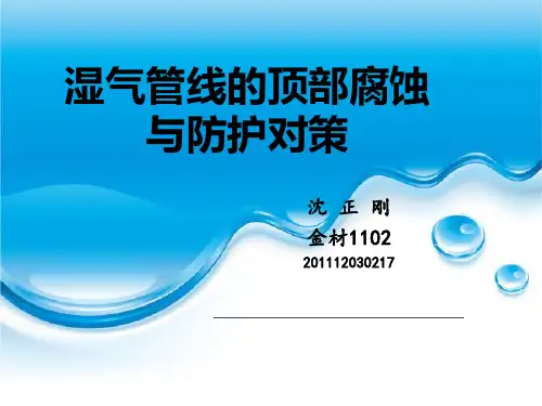 湿气管道顶部腐蚀与防护对策
