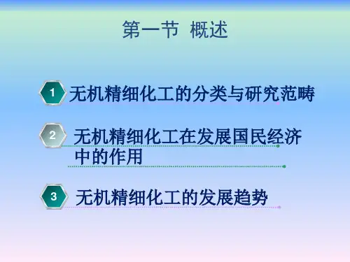精细化工生产工艺第二版第2章无机精细化学品与材料