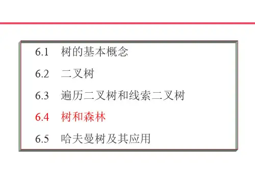 数据结构-第6章 树和二叉树---4. 树和森林(V1)