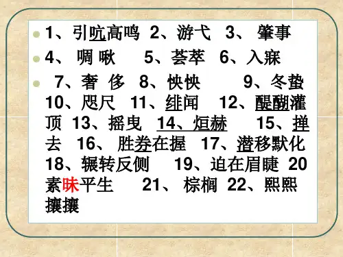 警察与赞美诗课件全篇