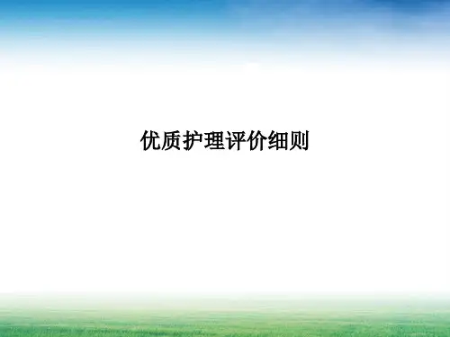 优质护理评价细则