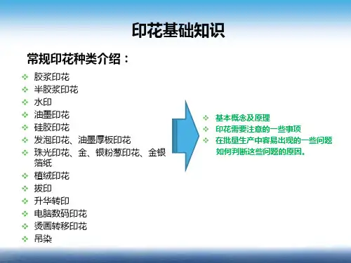 印花基础知识问题解析