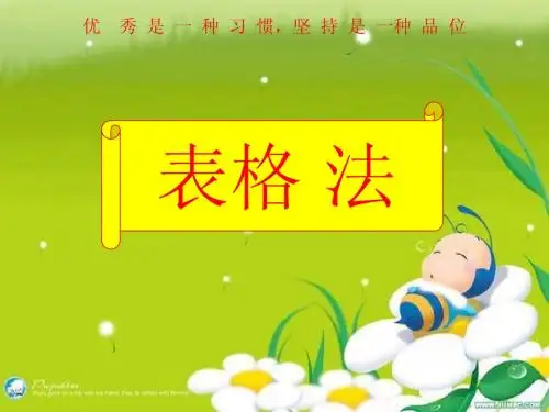 表格法