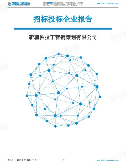 新疆帕拉丁营销策划有限公司_中标190923