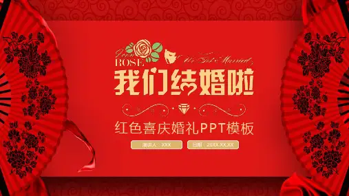 新版创意中式婚庆婚礼策划ppt模板
