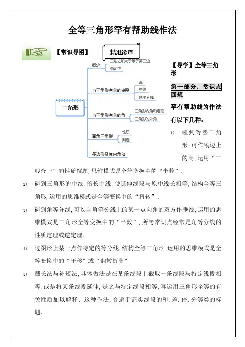 全等三角形培优讲义