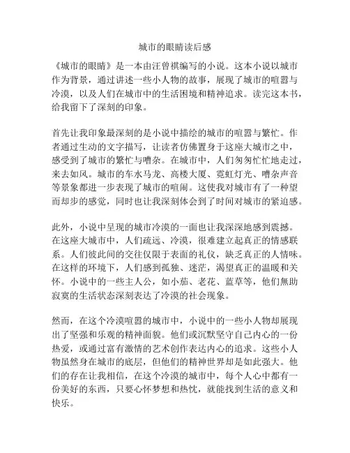 城市的眼睛读后感