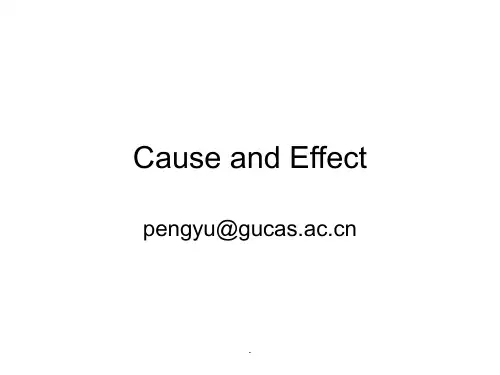 英语高级写作 cause+and+effectppt课件