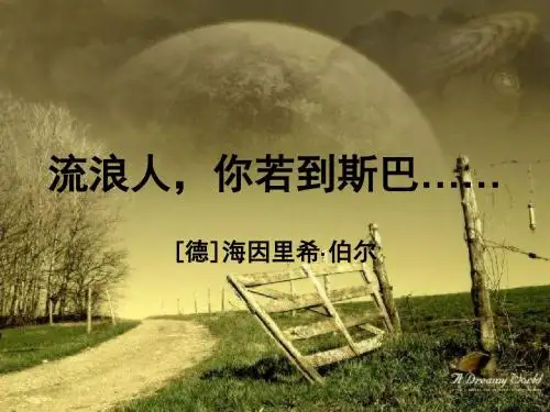 《流浪人,你若到斯巴……》课件
