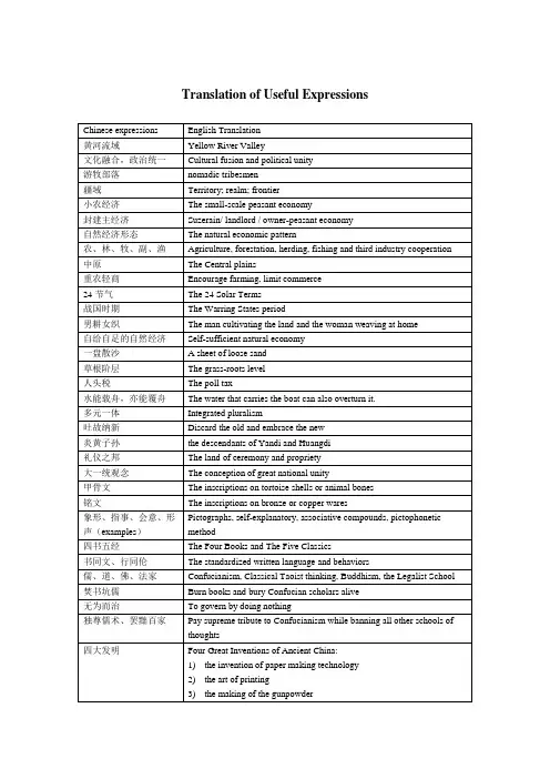 中国文化通览资料