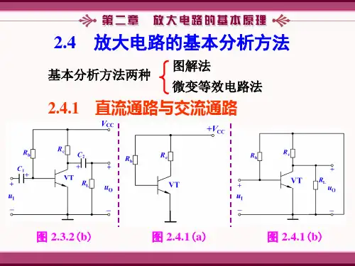 模拟电路课件PPT-2-4-1-近似估算法求Q点、图解法