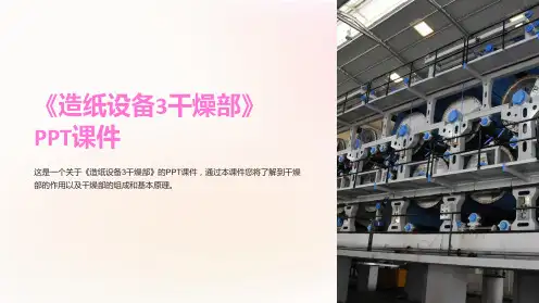 《造纸设备3干燥部》课件