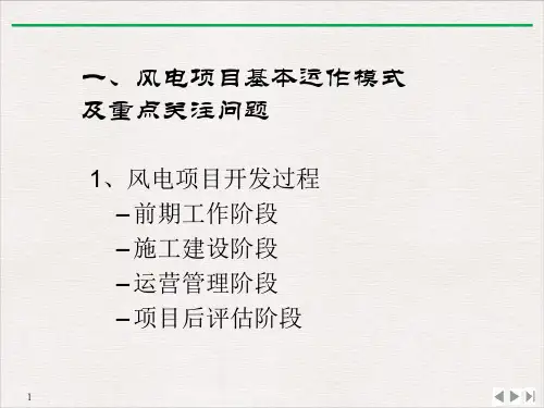 风电项目开发流程课件PPT