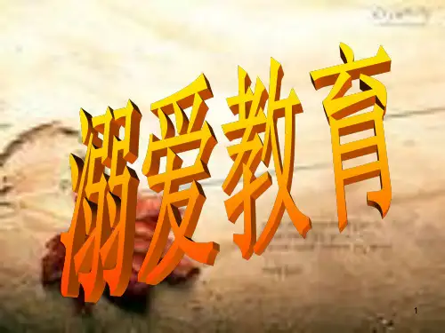 溺爱教育ppt课件