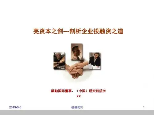 企业投融资管理.ppt
