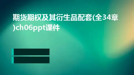 期货期权及其衍生品配套(全34章)Ch06PPT课件