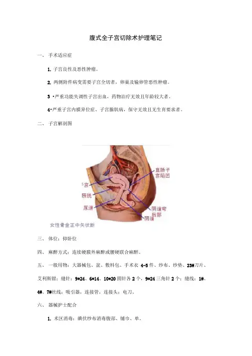 腹式全子宫切除术