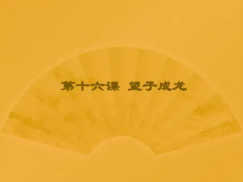 对外汉语进步篇读和写2_第16课 课件