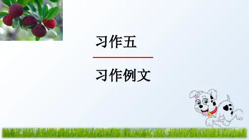 部编版三年级语文上册第五单元习作：我们眼中的缤纷世界 教学精品课件