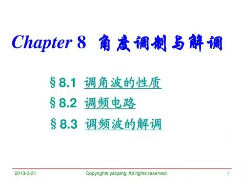Chapter8 角度调制与解调
