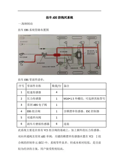 挂车ABS防抱死系统介绍